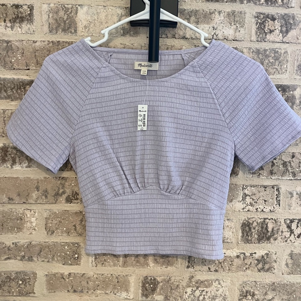 Lavender NWT Madewell Short Sleeve Top